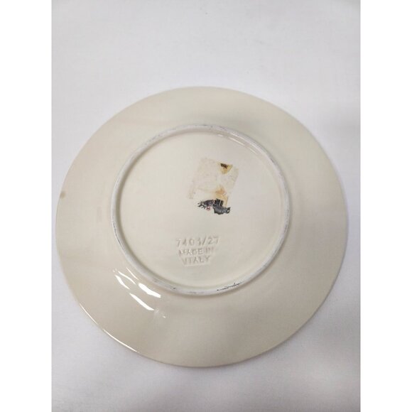 Vintage La Ceramica Italy Red Bell Pepper Round Serving Platter Hand Painted - Picture 3 of 5